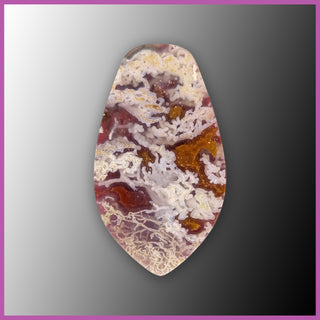 AGN1234c Agua Nueva Agate and Thulite Cabochon