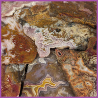 Agua Nueva Vein Agate Slabs - 1 lb lot