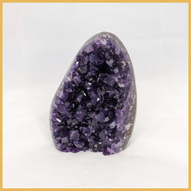 AME247 Amethyst Stand-up, Polished Edge