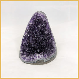 AME249 Amethyst Stand-up, Polished Edge