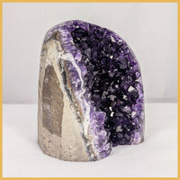 AME268 Amethyst Stand-up, Polished Edge