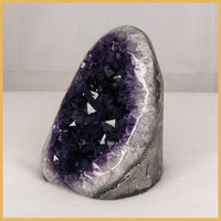 AME274 Amethyst Stand-up, Polished Edge