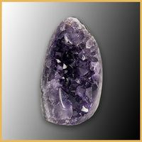 AME275 Amethyst Stand-up, Polished Edge