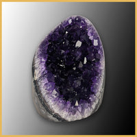 AME276 Amethyst Stand-up, Polished Edge