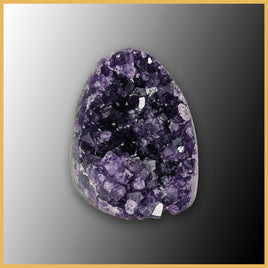 AME277 Amethyst Stand-up, Polished Edge