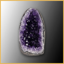 AME278 Amethyst Stand-up, Polished Edge