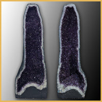 Amethyst Cathedral Pair