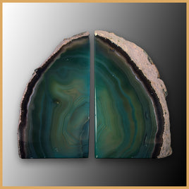 BKD346 Brazilian Agate Bookends