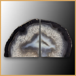 BKD385 Brazilian Agate Bookends