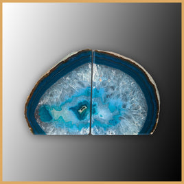 BKD398 Brazilian Agate Bookends