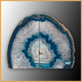 BKD402 Brazilian Agate Bookends