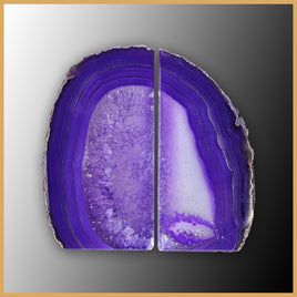 BKD409 Brazilian Agate Bookends