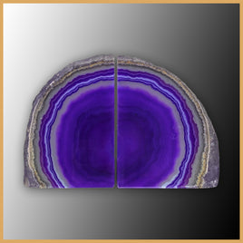 BKD412 Brazilian Agate Bookends