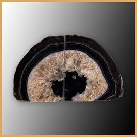 BKD413 Brazilian Agate Bookends