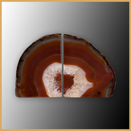 BKD418 Brazilian Agate Bookends