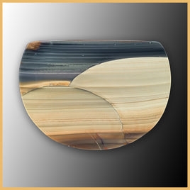 BLM112c Blue Mountain Picture Jasper Cabochon