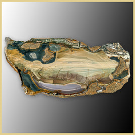 BLM543tr Blue Mountain Jasper Slab