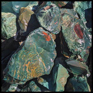 Bloodstone, Rough Rock, per lb