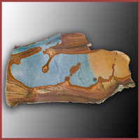 Blue Mustang Picture Jasper Slabs - 1 lb lot