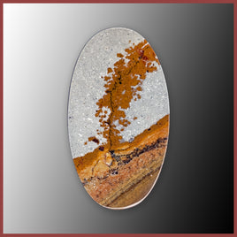 BMP162c Blue Mustang Picture Jasper Cabochon
