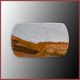 BMP164c Blue Mustang Picture Jasper Cabochon