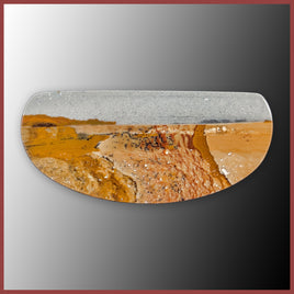 BMP165c Blue Mustang Picture Jasper Cabochon