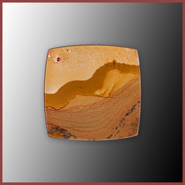 BMP173c Blue Mustang Picture Jasper Cabochon