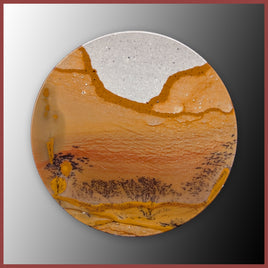 BMP174c Blue Mustang Picture Jasper Cabochon