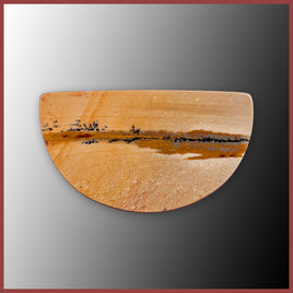 BMP176c Blue Mustang Picture Jasper Cabochon