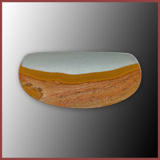 BMP179c Blue Mustang Picture Jasper Cabochon
