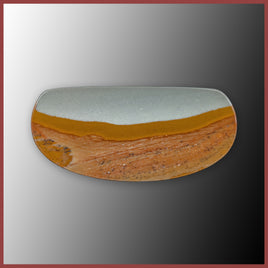 BMP179c Blue Mustang Picture Jasper Cabochon