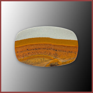 BMP183c Blue Mustang Picture Jasper Cabochon