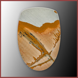 BMP185c Blue Mustang Picture Jasper Cabochon