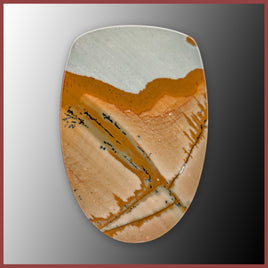 BMP185c Blue Mustang Picture Jasper Cabochon