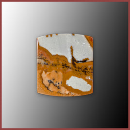 BMP192c Blue Mustang Picture Jasper Cabochon