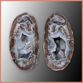 BST101pr Blue Star Thunderegg Specimen Pair