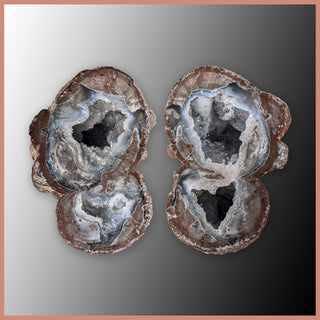 BST103pr Blue Star Thunderegg Specimen Pair