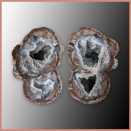 BST103pr Blue Star Thunderegg Specimen Pair