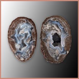 BST104pr Blue Star Thunderegg Specimen Pair