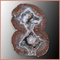 BST109pr Blue Star Thunderegg Specimen Pair