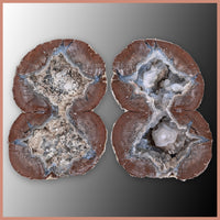 BST109pr Blue Star Thunderegg Specimen Pair
