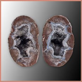BST111pr Blue Star Thunderegg Specimen Pair