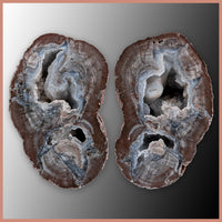 BST121pr Blue Star Thunderegg Specimen Pair