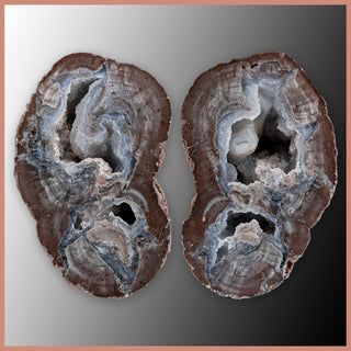 BST121pr Blue Star Thunderegg Specimen Pair