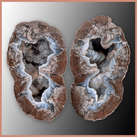 BST123pr Blue Star Thunderegg Specimen Pair