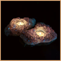 Amethyst Candle Holder