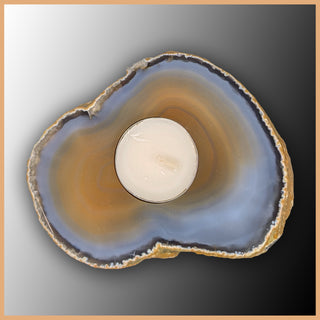 Brazilian Agate Candle Holder
