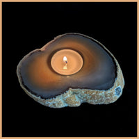 Brazilian Agate Candle Holder