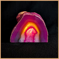 Brazilian Agate Vertical Candle Holder, Dyed