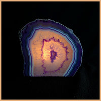 Brazilian Agate Vertical Candle Holder, Dyed